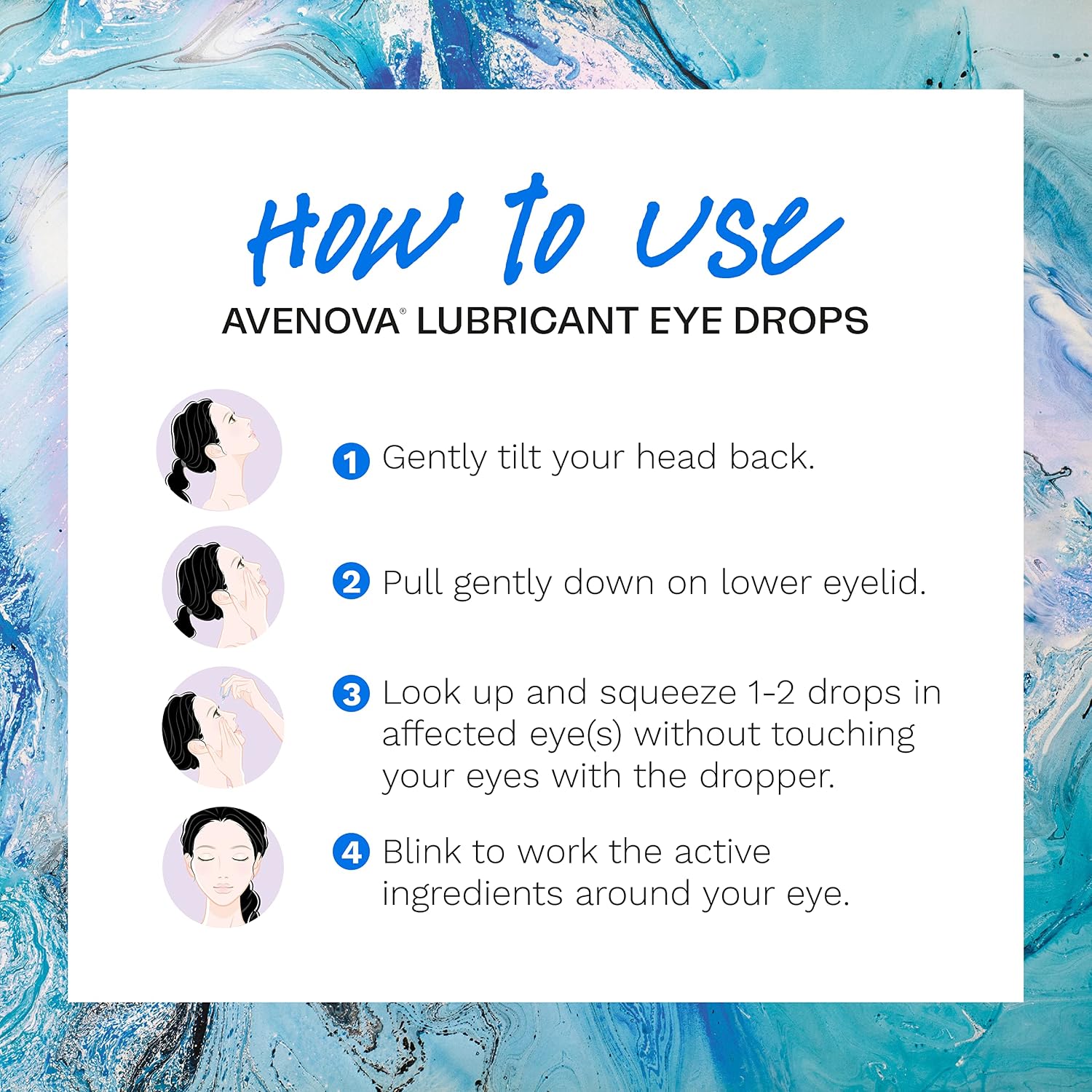 Avenova Lubricant Eye Drops - Instant Eye Relief from Dry Eye Symptoms, Contact Lens Intolerance, Two Pack of 15 mL Bottles