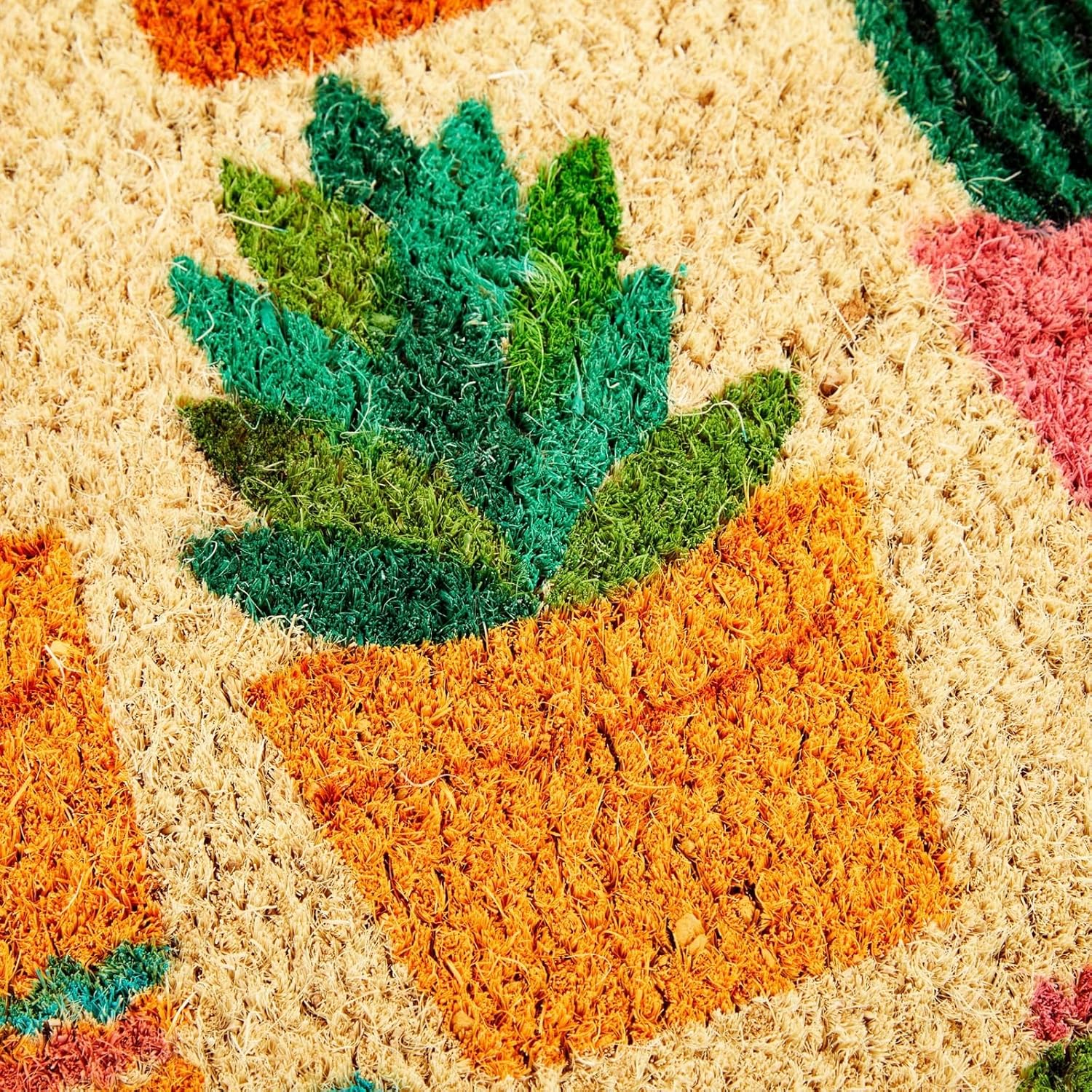 Juvale Natural Coco Coir Door Mat - Outdoor Welcome Mat for Front Door - Dirt-Cleaning Doormat for Outdoor Entrance - Cactus Coir Doormat for Entry - 17 x 30 in, 0.6 in Pile