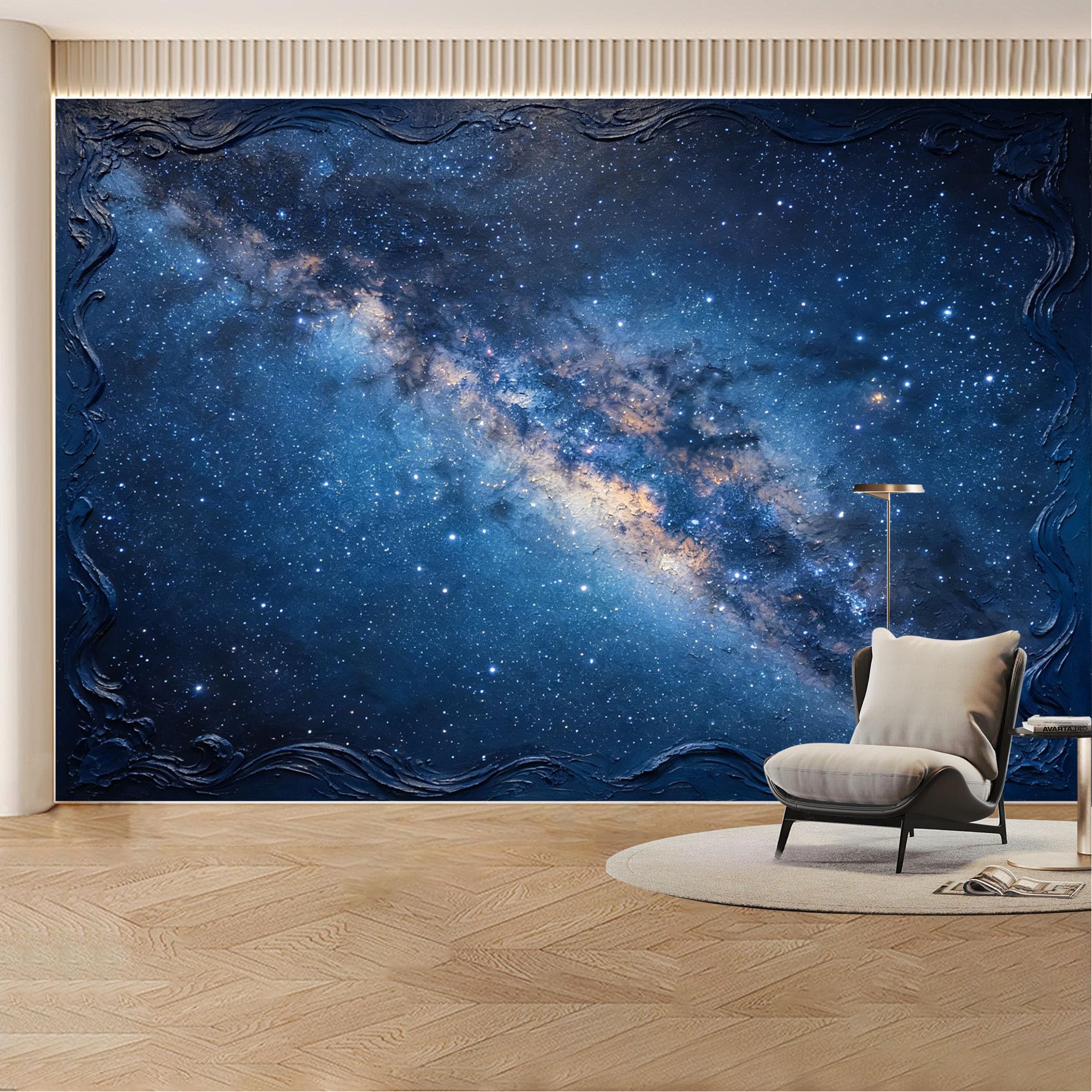 Custom Wall Mural Wallpaper Galaxy Milky Way Landscape Nature 3D Effect Wall Decor Modern Cosmic Luxury Removable SelfAdhesive Large Photo for Living Room， Bedroom， Office