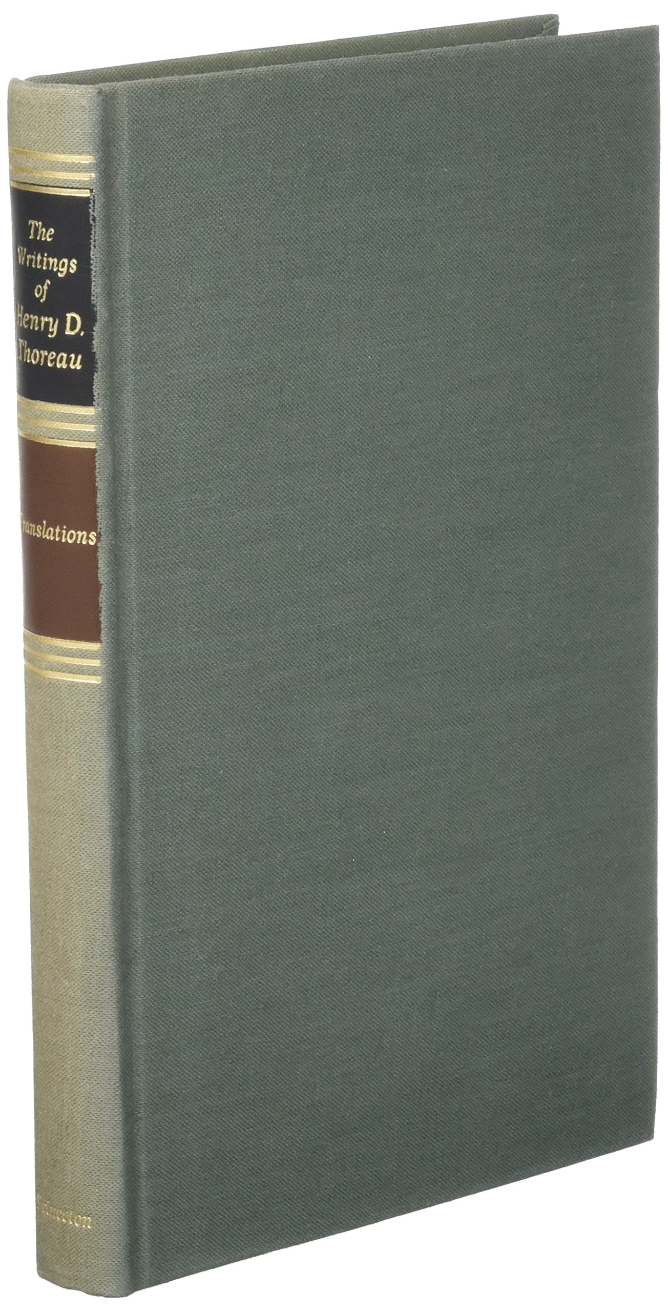 The Writings of Henry David Thoreau: Translations.