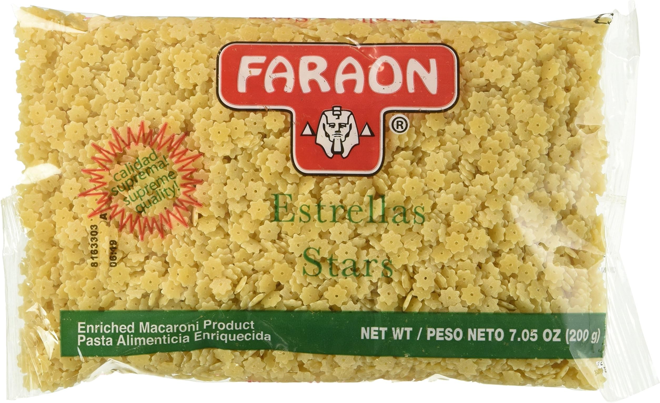 FARAON Pasta Estrella Star, 7 Ounce (Pack of 20)