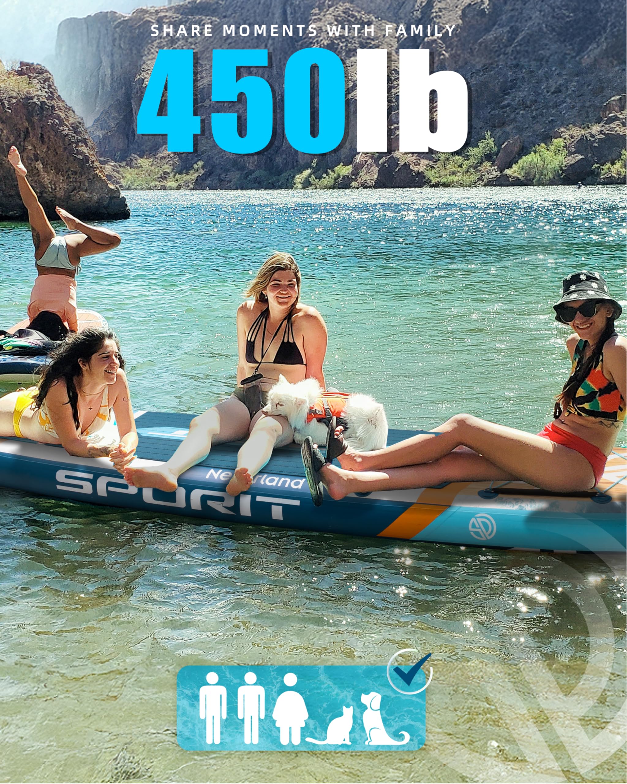 Fishing-dipei-LAN Paddle Board Gonfiabile Per Principianti: Stabile, Portatile E Multifunzione Per Il Divertimento In Acqua