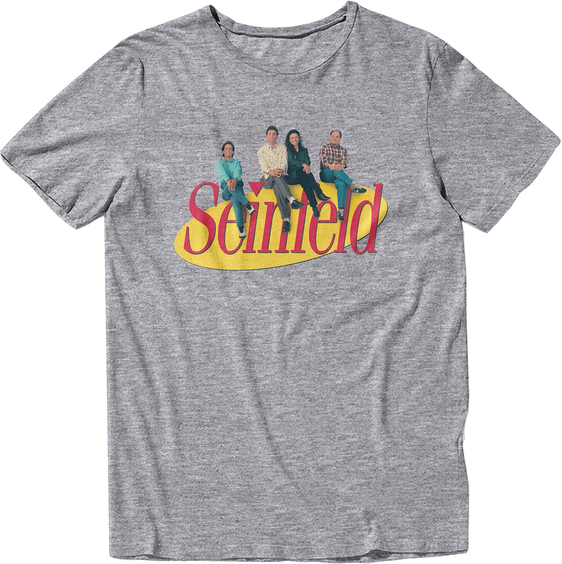 Seinfeld Mens Classic Lineup T-Shirt Mens Fashion Shirt - Jerry, Kramer, Geroge and Elaine Tee