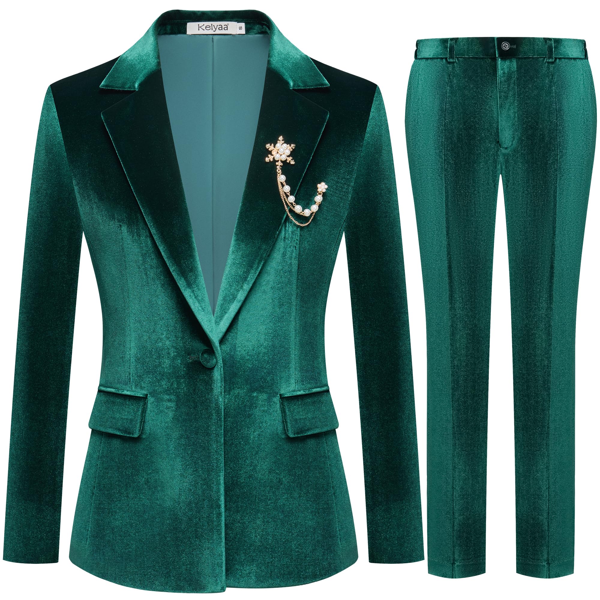 Kelyaa Women's Velvet Suit