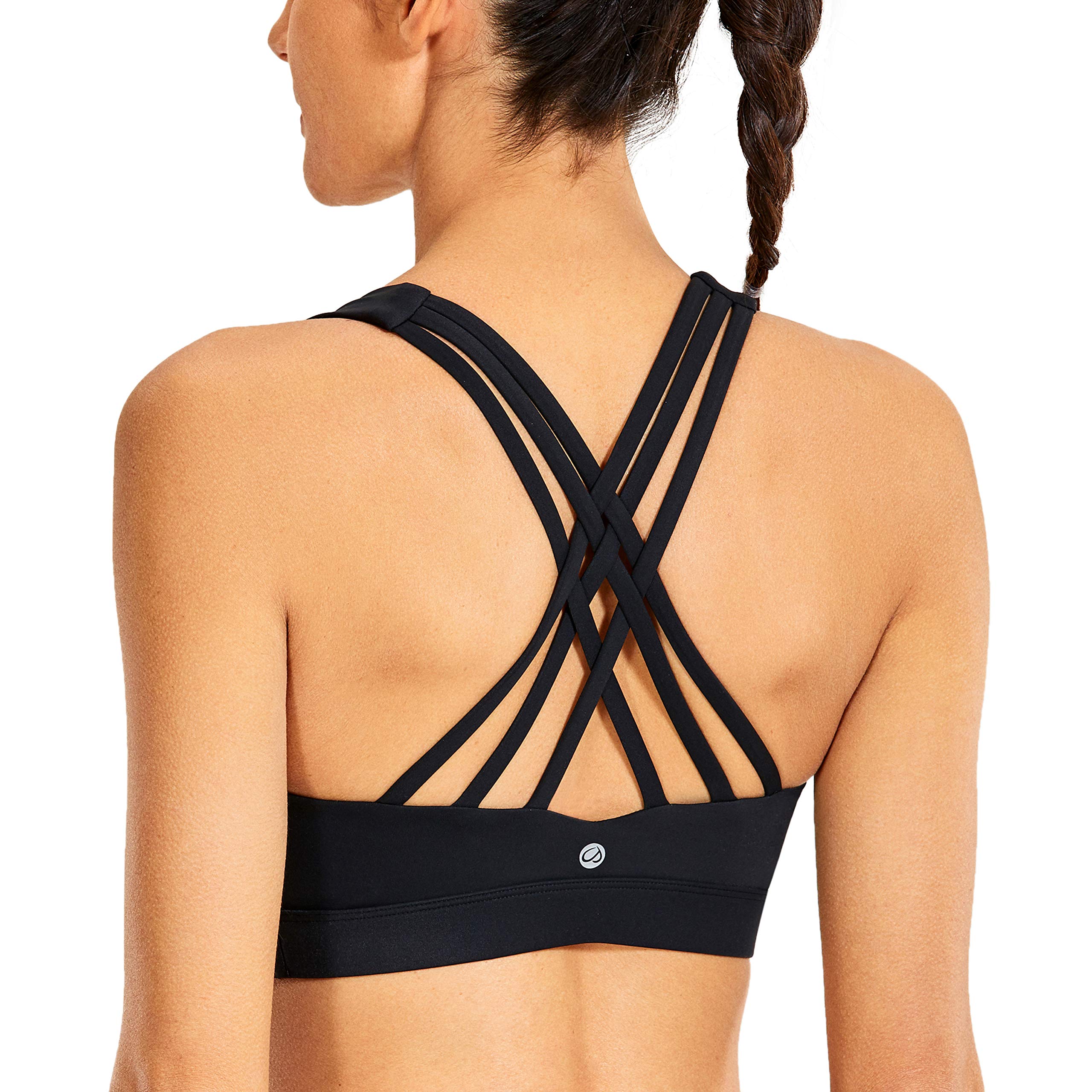 CRZ YOGA Women's Strappy Sports Bra