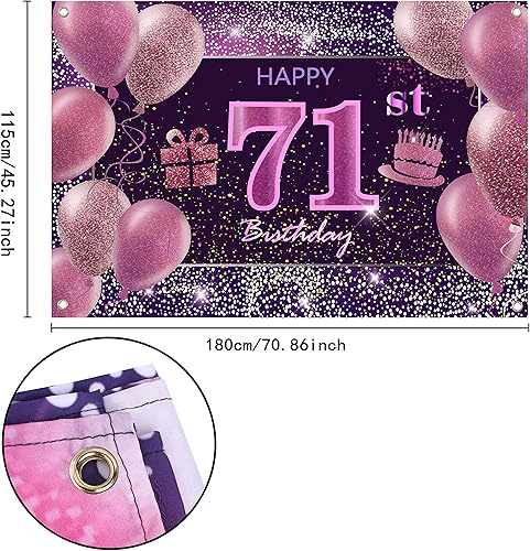 Vista 203 de IMISI Decoraciones de cumpleaños número 19 para niñas, pancarta rosa de feliz cumpleaños para telón de fondo de fiesta