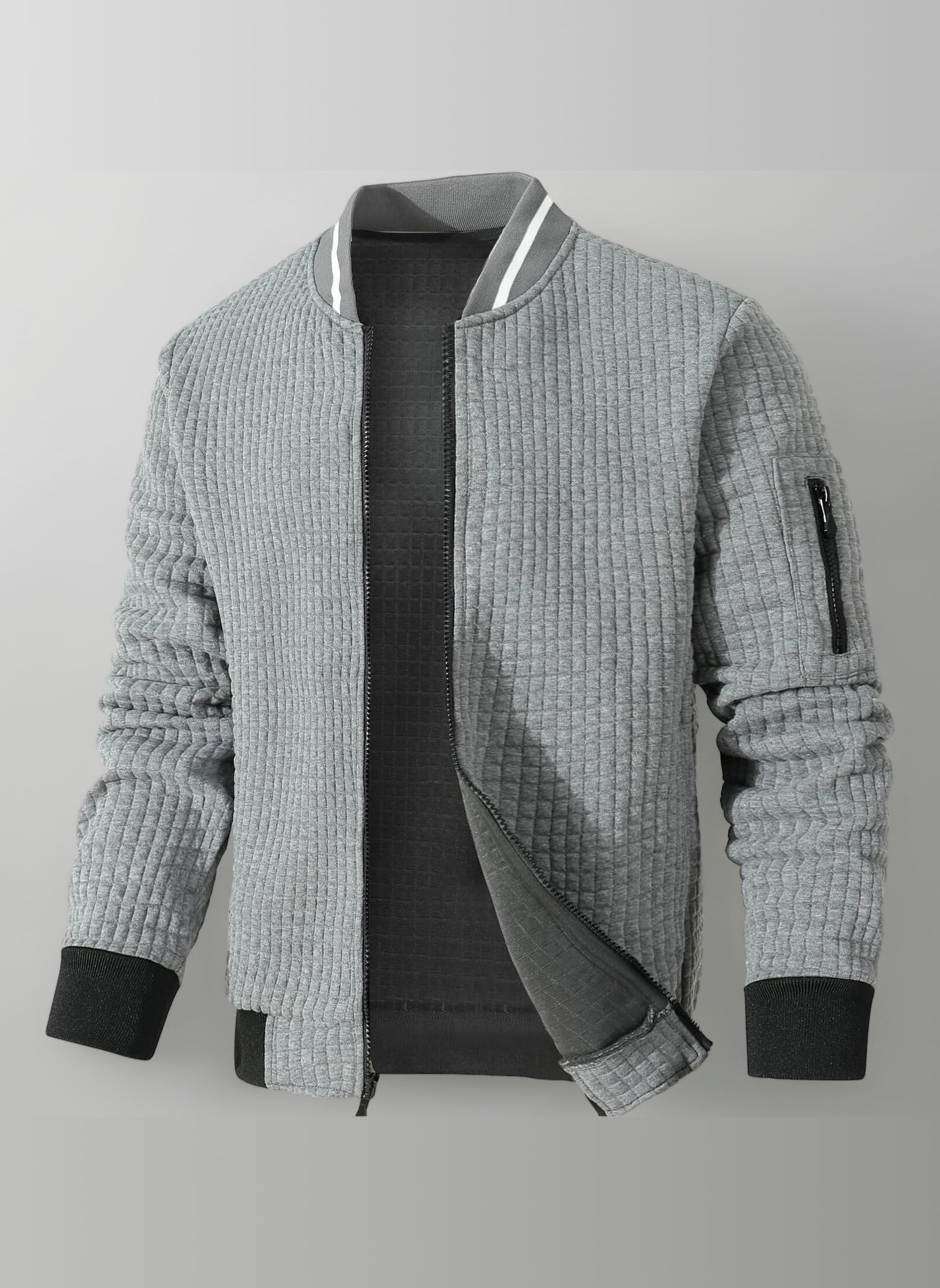 – Mens Lightweight Jacket Casual Bomber Jacket Varsity Coat
