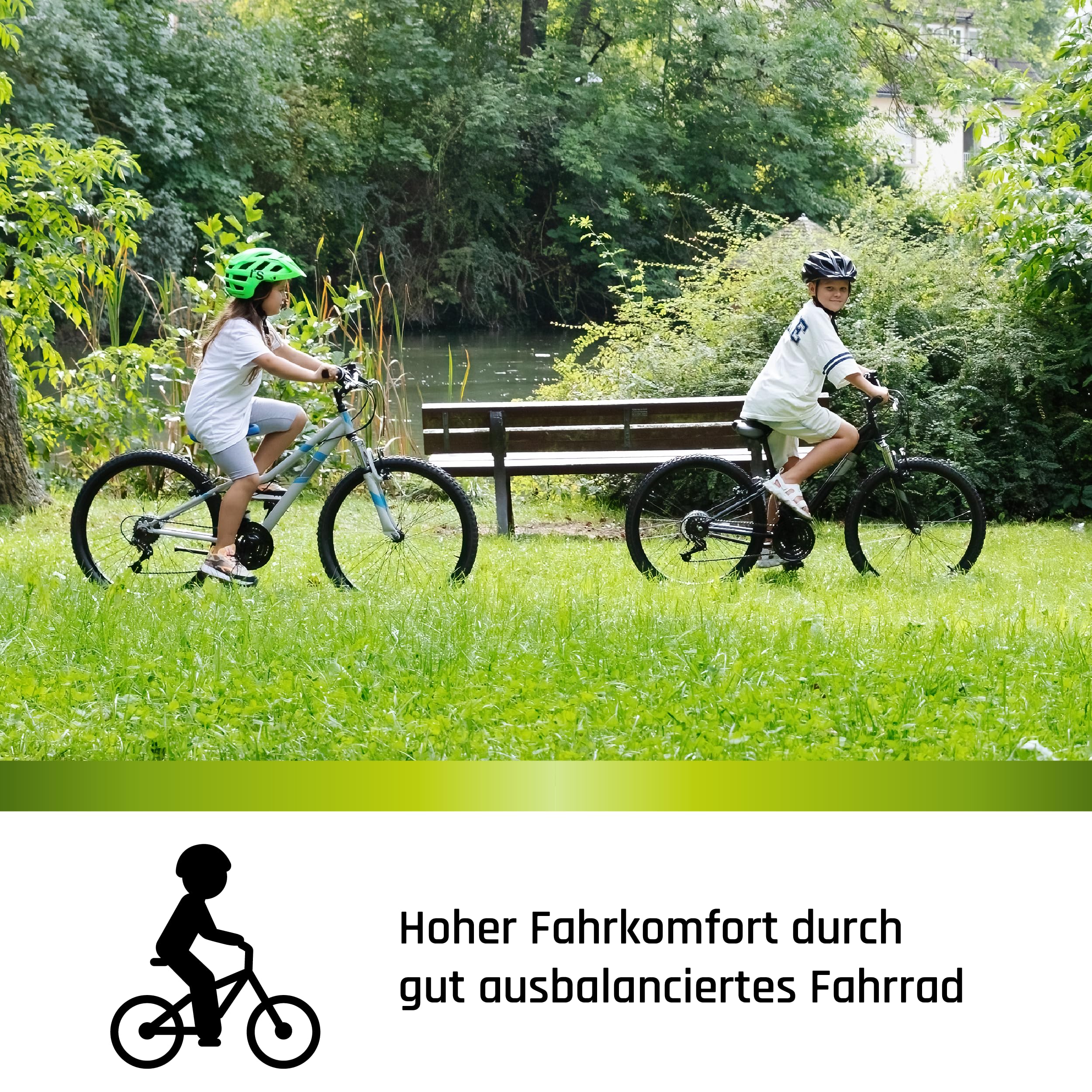 Galano Jugend Fahrrad 24 Zoll | für Jungen und Mädchen ab 8 Jahre 130-145 cm | Mountainbike 21 Gänge und V-Brakes | Kinderfahrrad MTB mit Federgabel | Jugendrad GA20