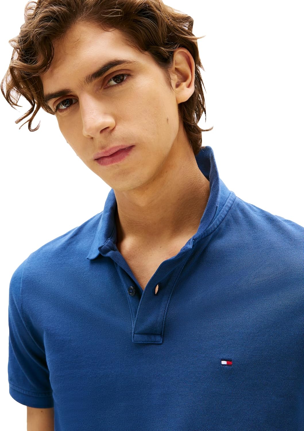 Tommy Hilfiger Mens Short Sleeve Casual Polo Shirts in Regular Fit with Garment Dye Cotton - Image 2