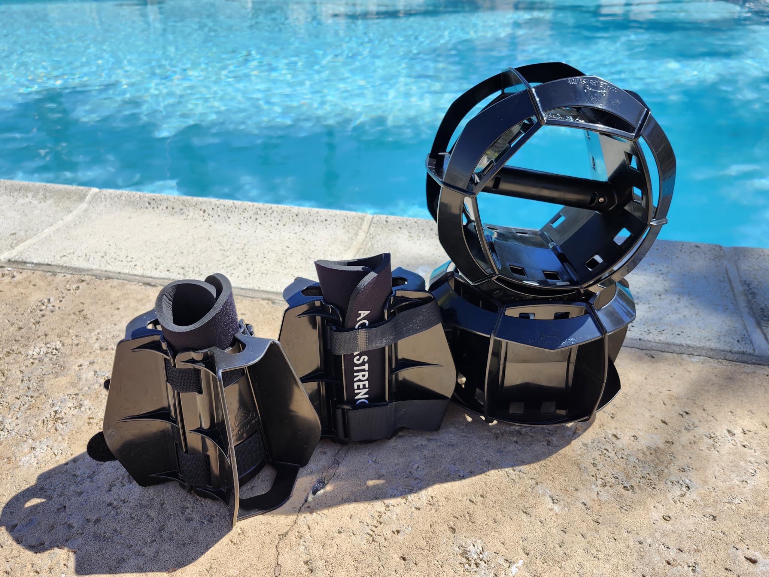 Aquastrength Total Body Bundle | Functional Aquatic Workout Equipment | Water Weight for Pool Exercise | Free Workout Programs and Demo Videos Online