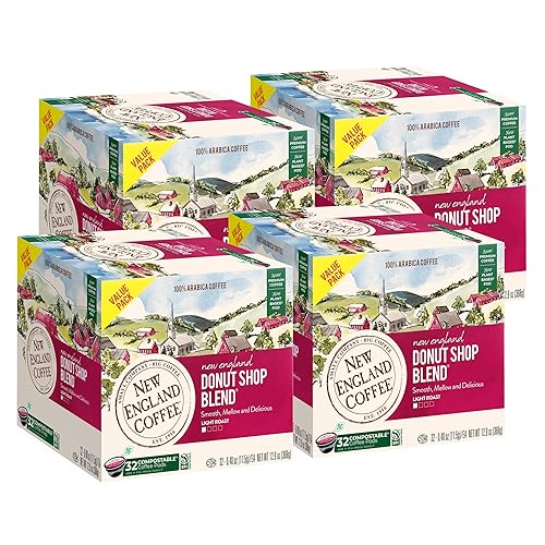 Miniatura 9 de New England Coffee - Mezcla de café New England para el desayuno 12 unidades Caja paquete de 6 amarillo 10787780770398