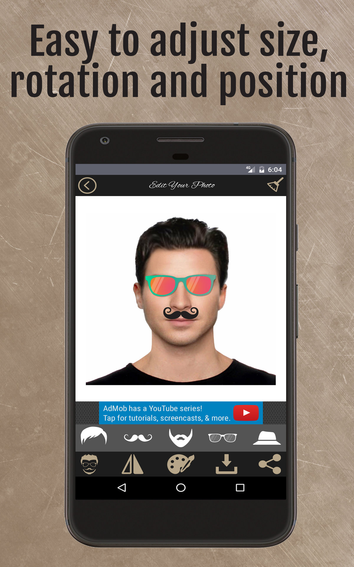 The Man Style Add Beard/Hair App on Amazon Appstore