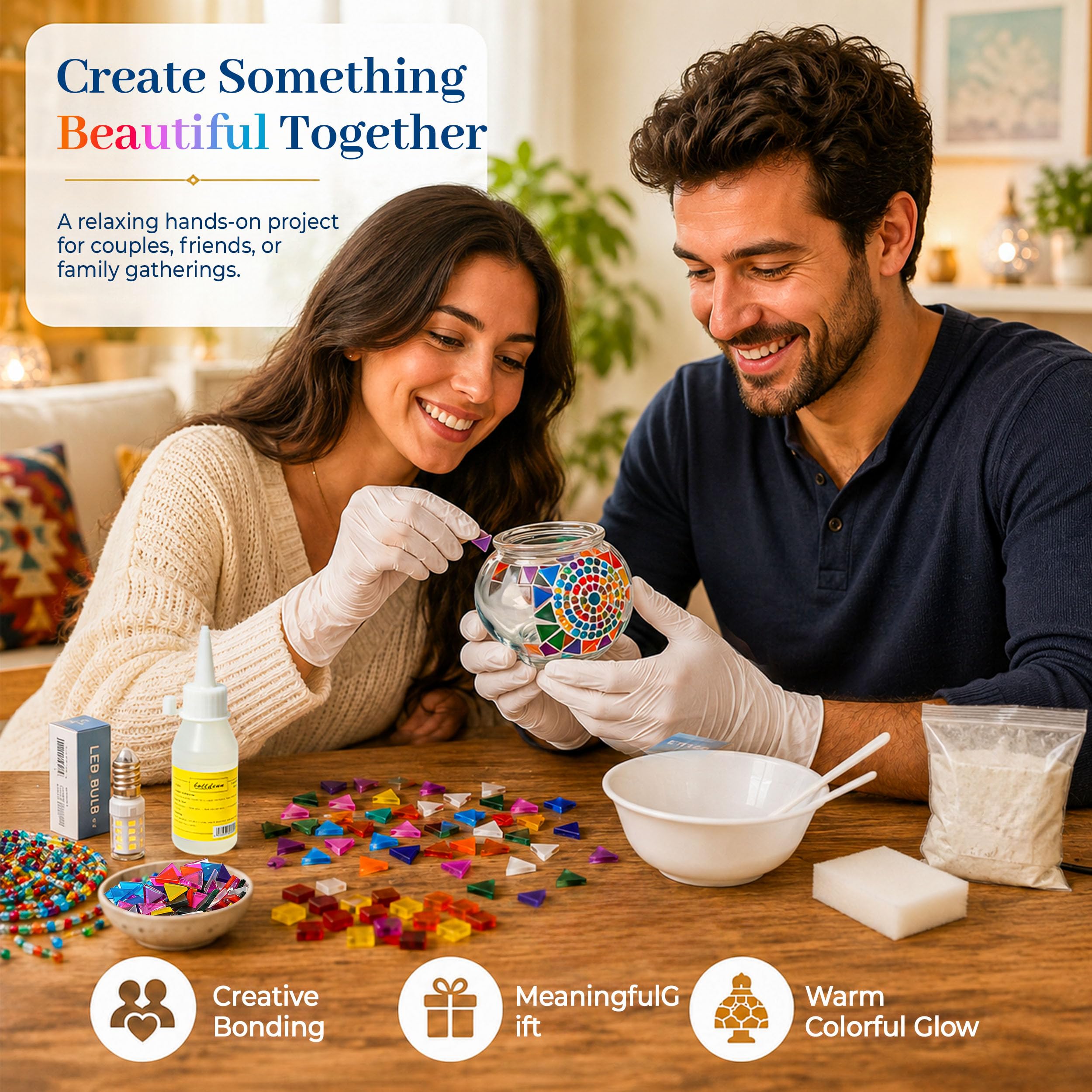 Joyclub Kit fai da te con lampada a mosaico turco per adulti, adatto ai