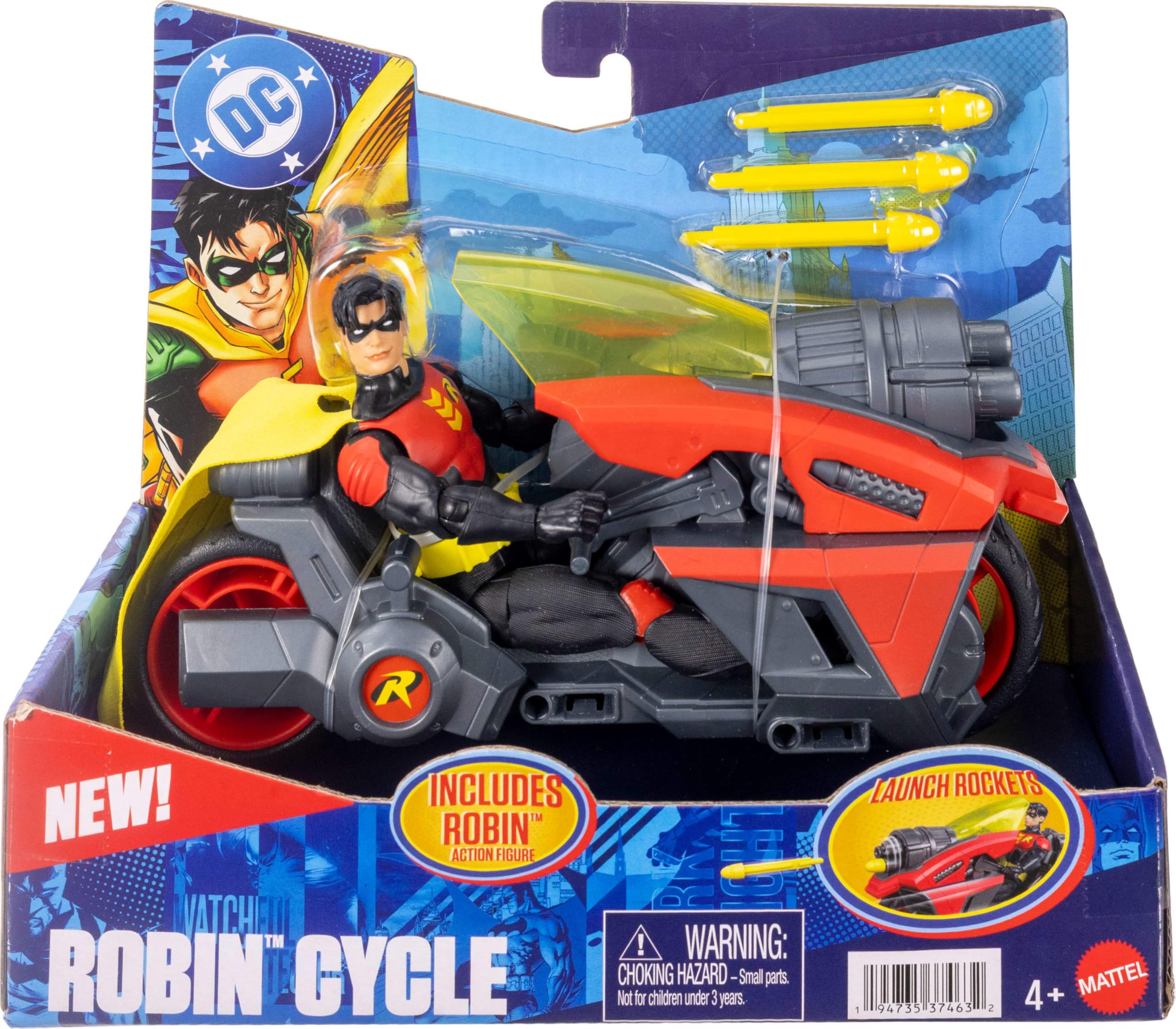 robinページ Amazon.com: Mattel DC Premier 6.5 Inch Robin Figure & Cycle