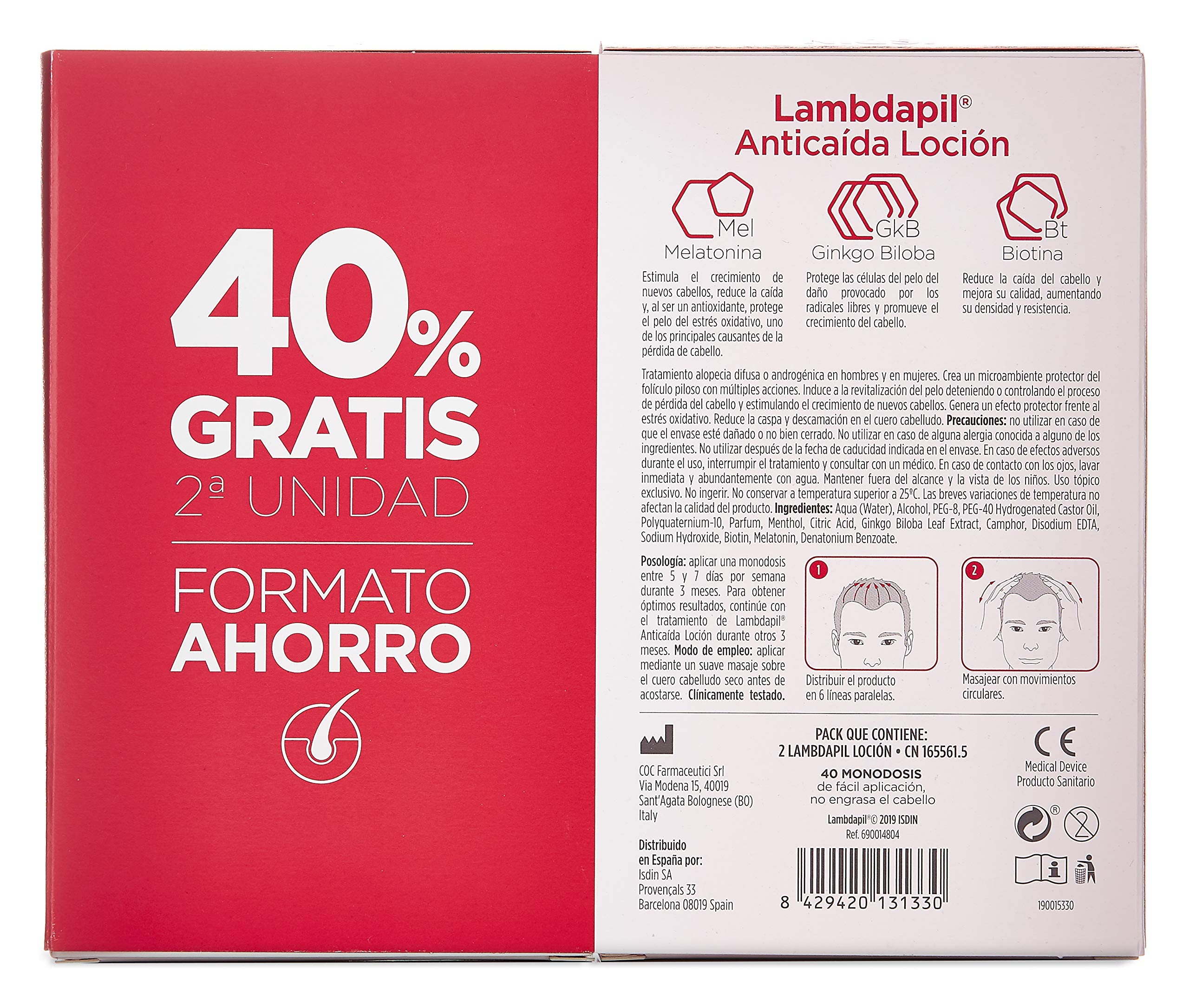 DUO LAMBDAPIL ANTICAIDA LOCION -40% '18