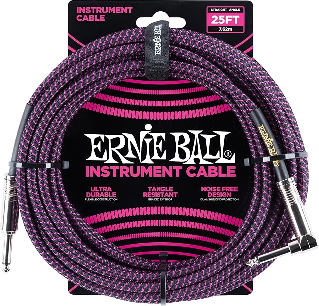 Cavi Assemblati Per Strumenti Musicali 6068 Cavo Braided Black/Purple 7,62 M