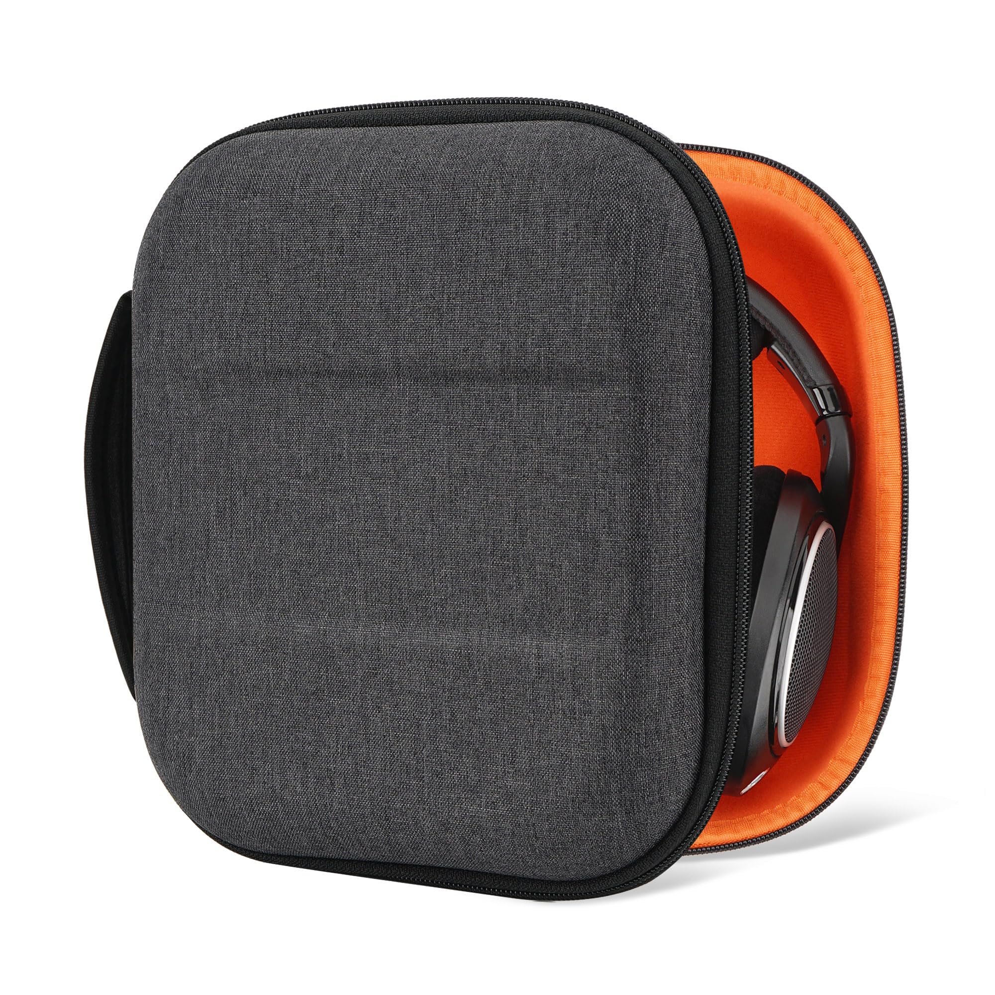 Geekria Shield Headphones Case Compatible with Sennheiser HD400PRO/HD 560S/HD598/HD 599SE/HD280PRO/HD 600, Replacement Hard Shell Travel Carrying Bag with Cable Storage (Dark Grey)