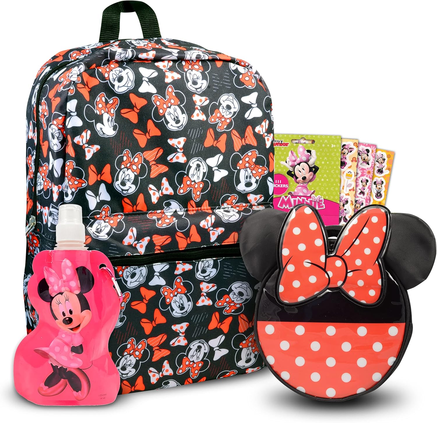 minnie mouse backpack and lunchbox