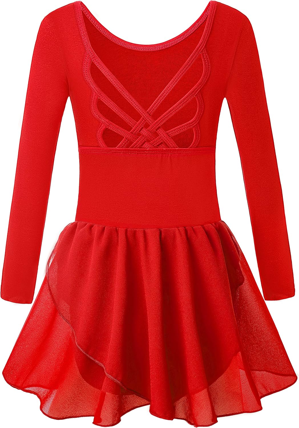 Girls Tank Ballet Leotards with Skirt Toddler Dance Dress,Cute Butterfly Hollow Back