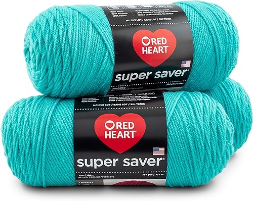 Miniatura 55 de RED HEART Paquete de 3 hilos Super Saver, color rojo cereza (3 unidades) Rojo cereza,Negro,Pulido,Orquídea oscura,Azul claro,Blanco suave,Aran,Rosa