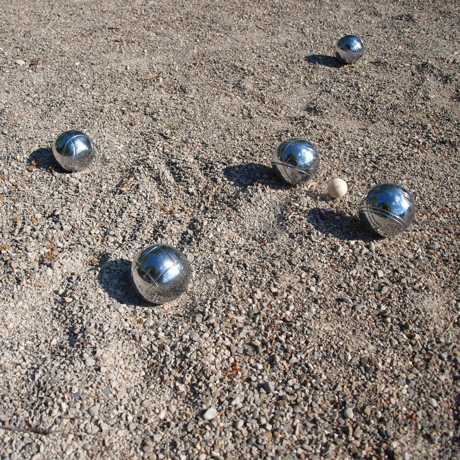 Schildkröt Set de Pétanque en Acier, Boccia, 2x3 Balles, 1x Cochonnet et 1x Télémètre, dans Un Étui de Transport Refermable, 970011