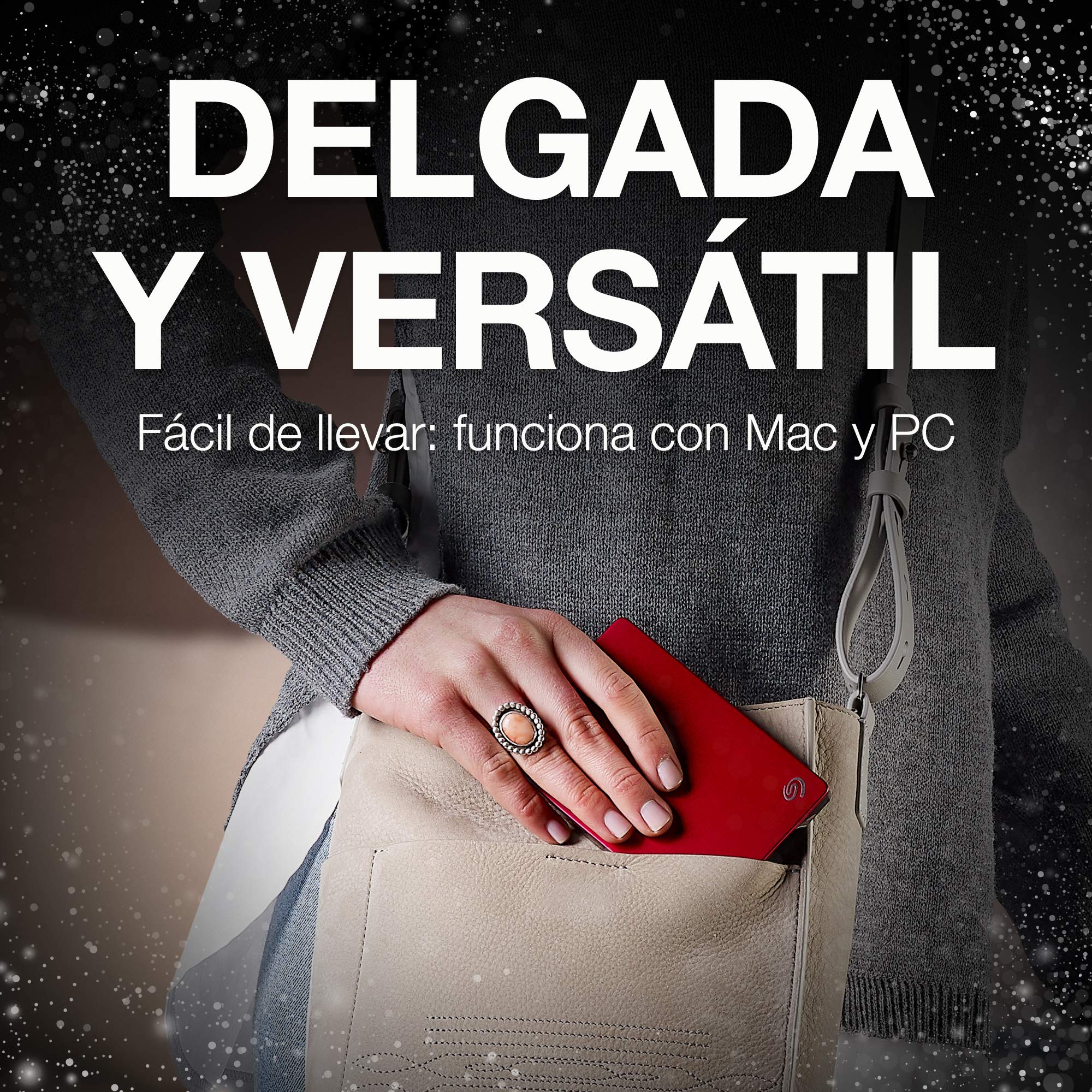 Seagate Backup Plus Portable Slim - Disco duro externo de 2 TB