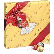 Lindt LINDOR Holiday Assorted Chocolate Candy Truffles Wrapped Gift Box, Assorted Chocolate Candy with Smooth, Melting Truffle Center, 10.1 oz.