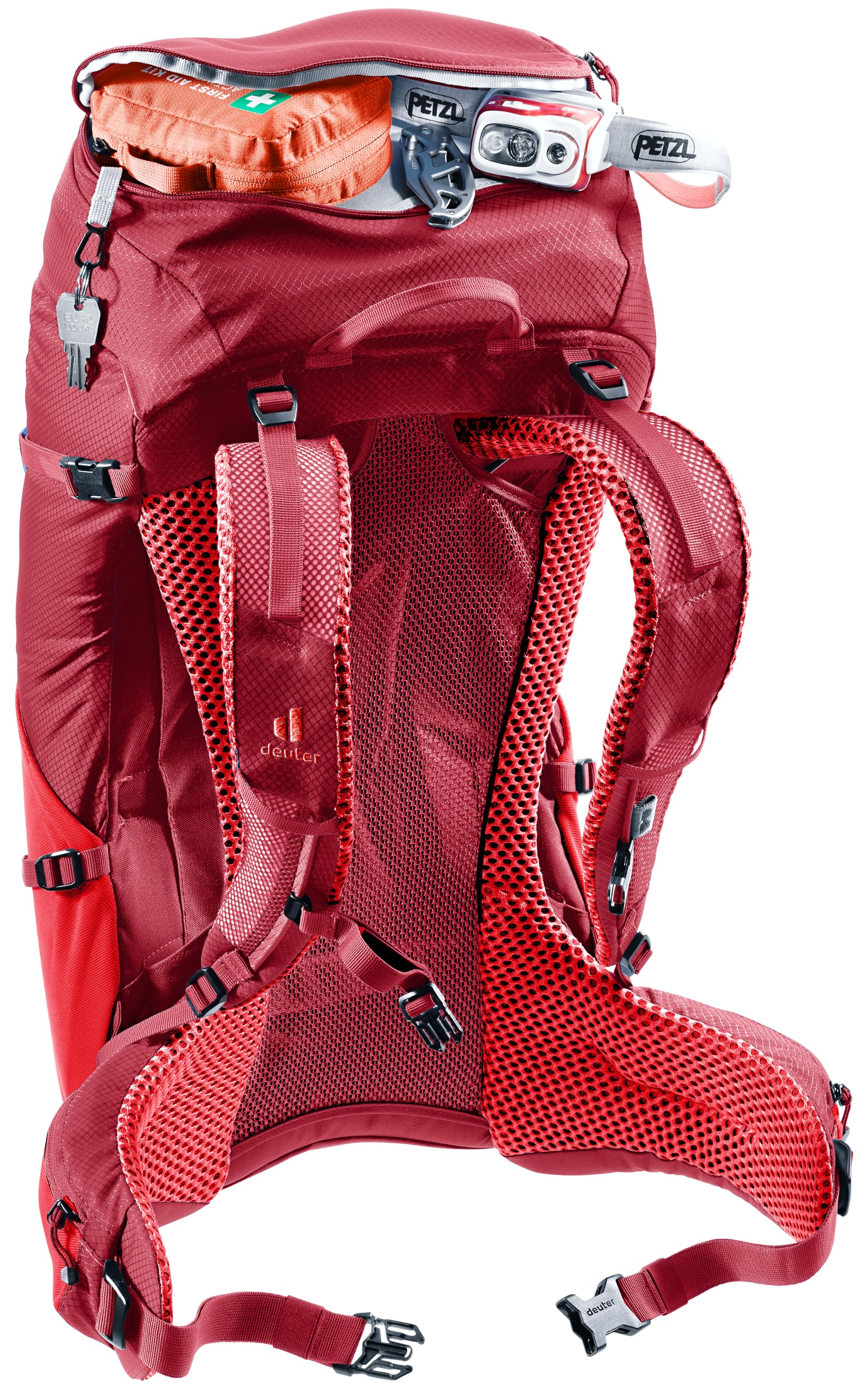 Deuter Futura 26 Mochila de senderismo con espalda de malla y funda para la lluvia
