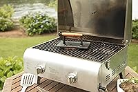 Vista 5 de Lodge LPGI3 - Parrilla/plancha reversible de hierro fundido, 20 x 10.44 pulgadas, color negro y Cuisinart CGPR-221 prensa de hierro fundido