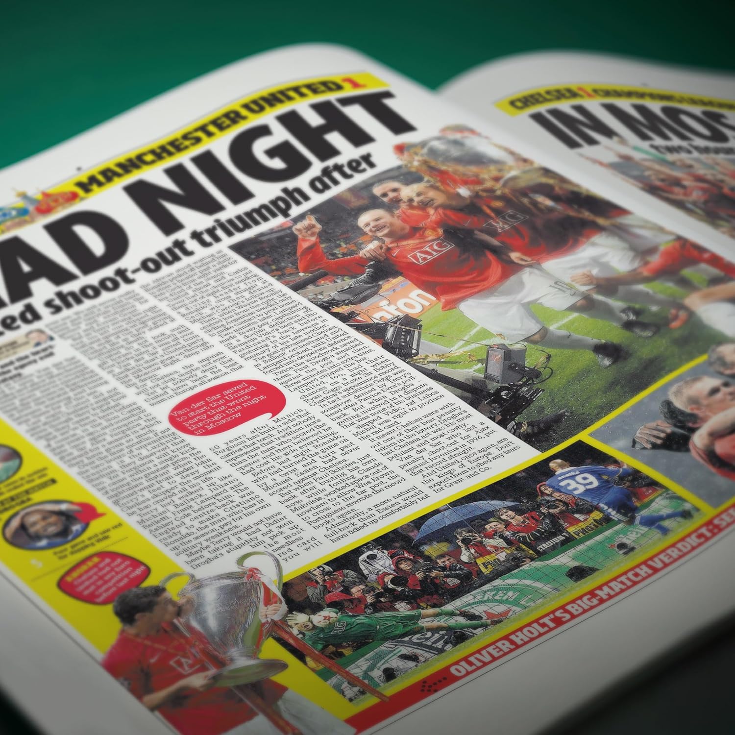 Soccer - UK Sporting History Told Through Archive Newspaper Coverage - Sporting Fan Gift - UK Football History - Add a Name Gold Embossed for Free -