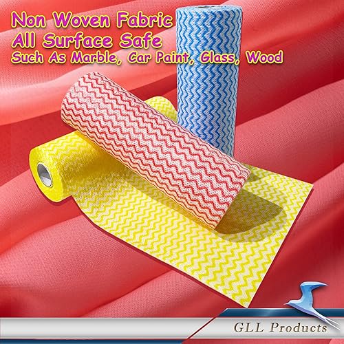 Miniatura 2 de Paños de limpieza, rollo de toallas, paños de lavado de platos, toalla de limpieza desechable para cocina, baño, muebles y automóvil (caja de 24