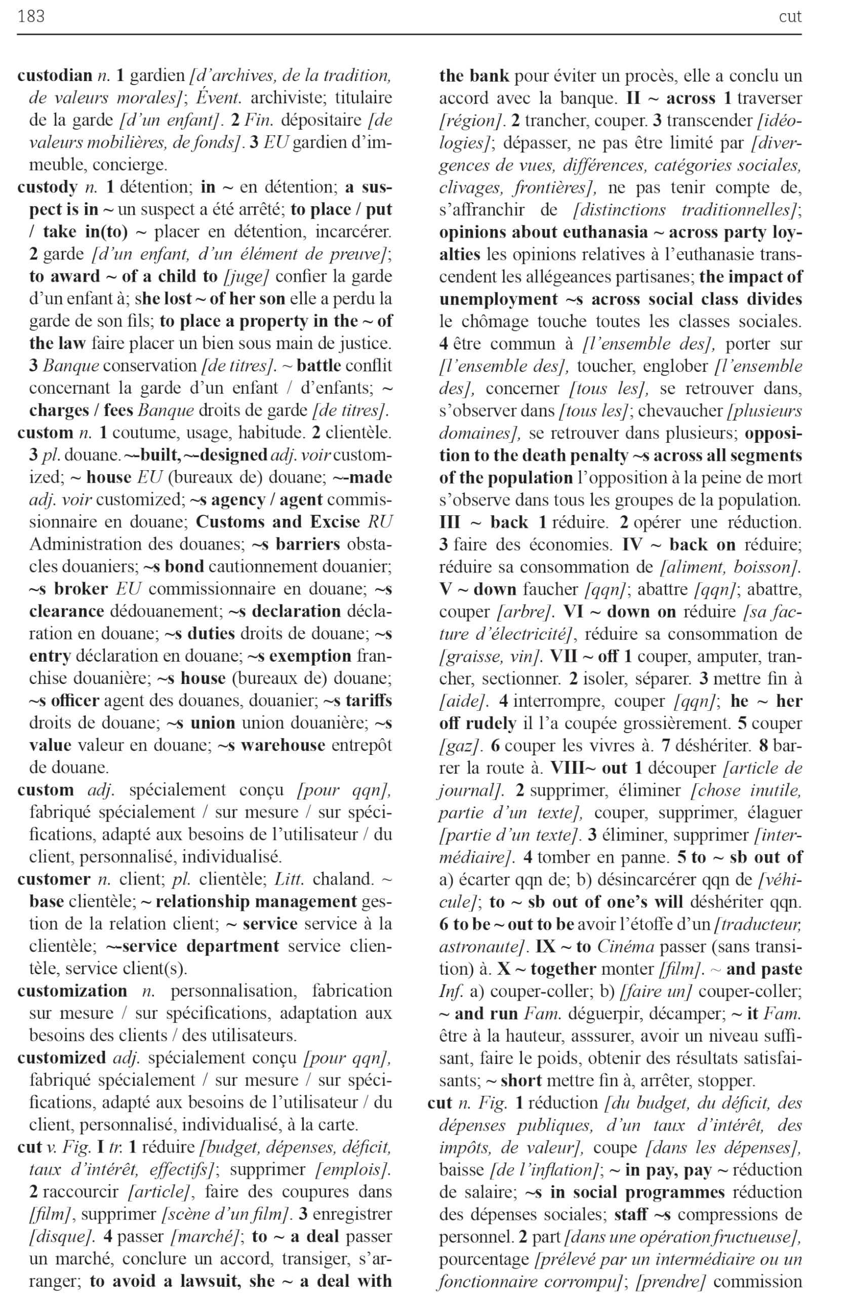 Guide anglais-francais de la traduction