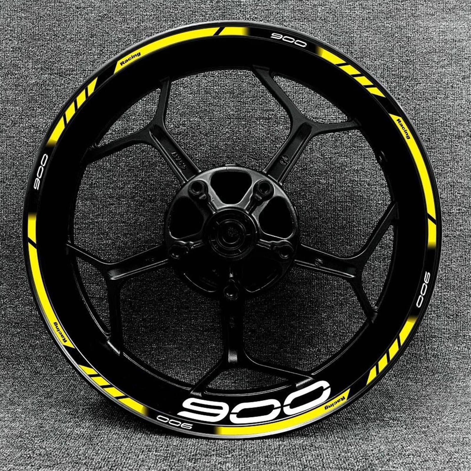 Reflective Motorcycle Wheel Rim Decal Stripe Tape Sticker Trim Parts for Kawasaki for Z900(Color8)