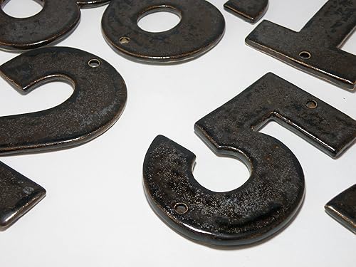 Miniatura 7 de Stoneware House Numbers, House Tiles, Ceramic house Address Numbers