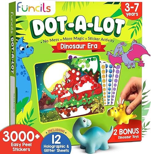 Miniatura 11 de Dot Art Activity - Kit de calcomanías de unicornio y princesa, suministros de arte y manualidades para niños, regalos de cumpleaños para niños