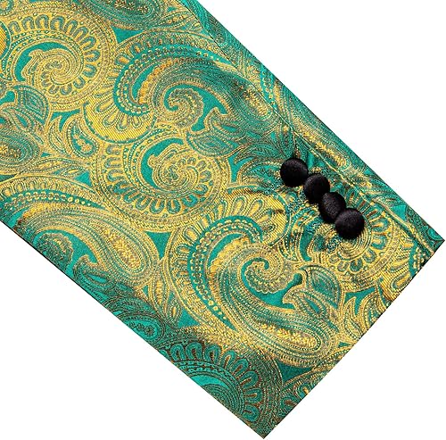 Miniatura 7 de Barry.Wang Blazer para hombre, abrigo deportivo de cachemira, chaqueta de traje ligero, esmoquin regular, flores, Mardi Gras, regalo de carnaval