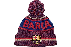 Icon Sports Men's Standard FC Barcelona Team Beanie, Blue, OSFM