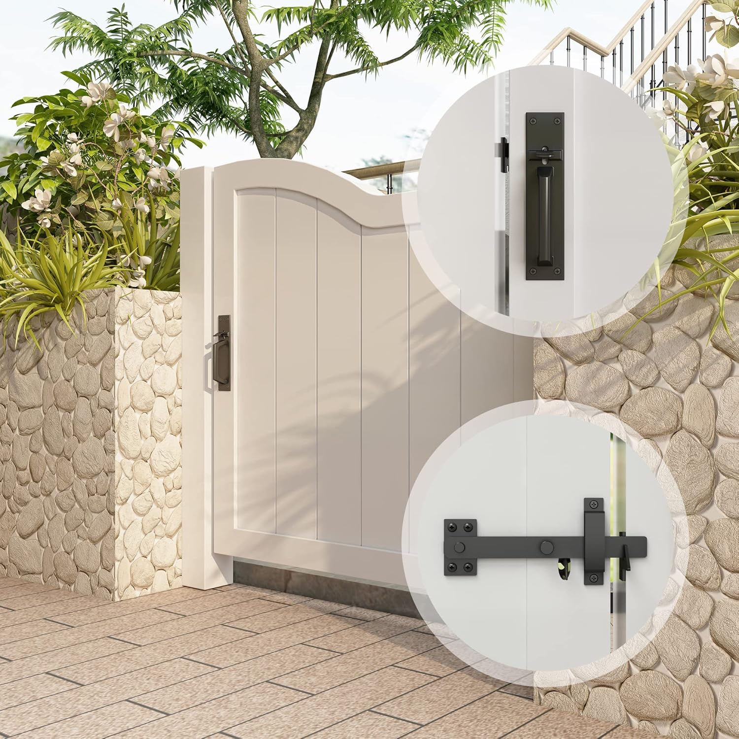 Sdstone Gate Latch Heavy Duty and Heavy Duty Anti-Sag Gate Frame Kit