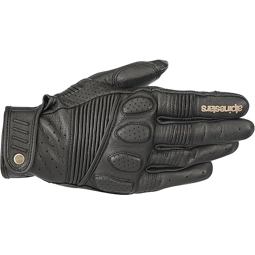 Alpinestars Men's Crazy Eight Black Gloves 3509018-1100-M