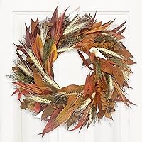 Vista 16 de ANDALUCA Corona decorativa floral botánica natural (flores de sol)