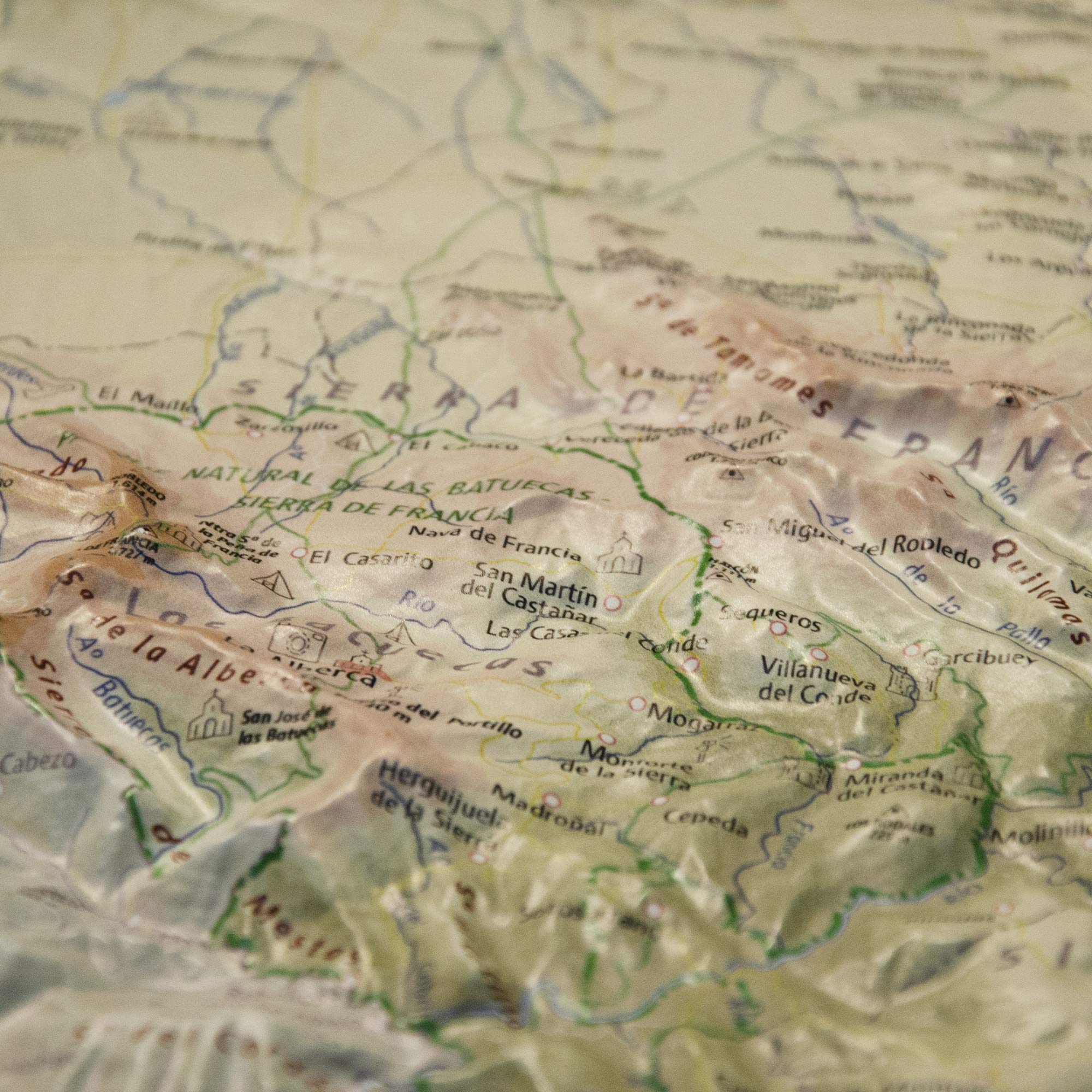 Mapa en relieve Ávila. Escala 1:200.000, 76x65 cm