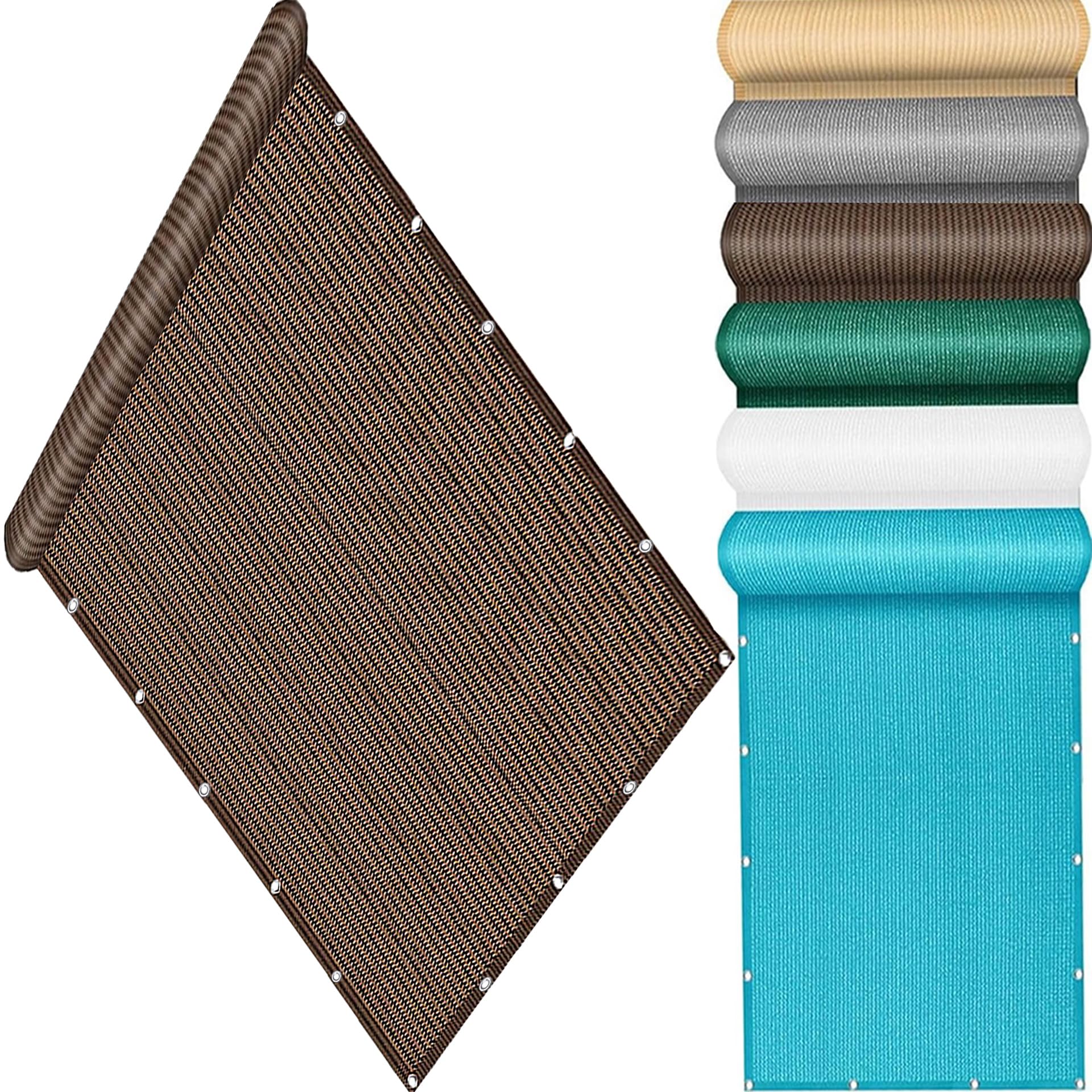 Couverture opaque pour jardin extérieur et terrasse marron
