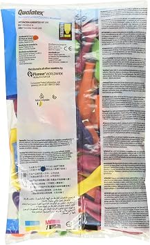 Qualatex 34440 Tropical Assortment Latex Balloons, 5, Multicolor, Pack of 100