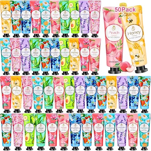 Miniatura 8 de Set de regalo de crema de manos para mujeres, paquete de 14 mini lociones de manos con fragancia de plantas naturales para manos secas y agrietadas,