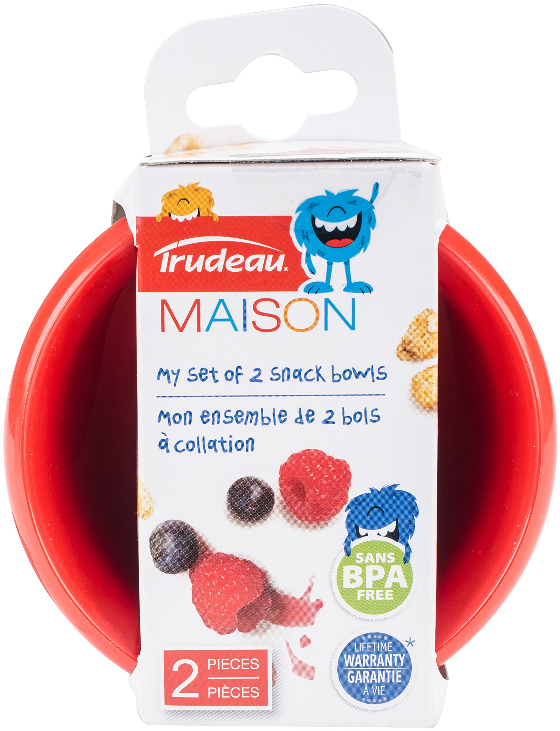 Trudeau Snack Box, Polypropylene, Red, One Size, Real Red, Een Maat