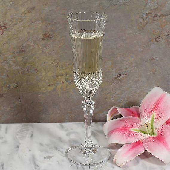 RCR Crystal Adagio Collection Champagne Flutes Glass Set