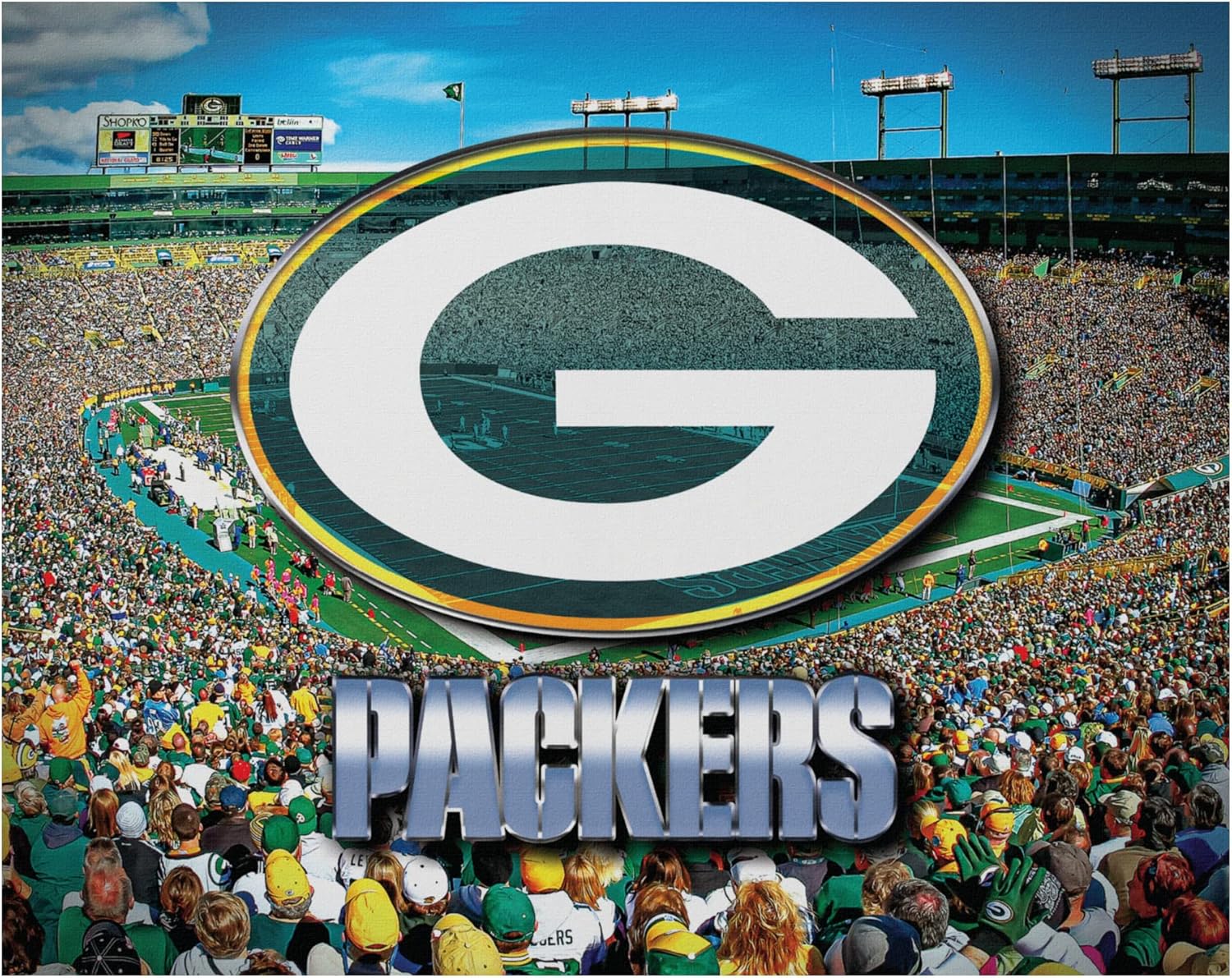 FOCO Unisex NFL Team Logo Canvas Wall Sign