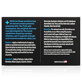 Defense Soap 12pk All Natural Tea Tree Bar Soap for Men | Made by Wrestlers with Tea Tree Oil & Eucalyptus Oil to Promote Healthy Skin