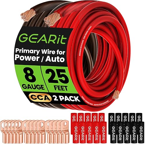 Vista 34 de GEARit Cable de calibre 4, cable eléctrico CCA para alimentación/tierra automotriz, cable de batería, audio de automóvil, RV, kit de cableado