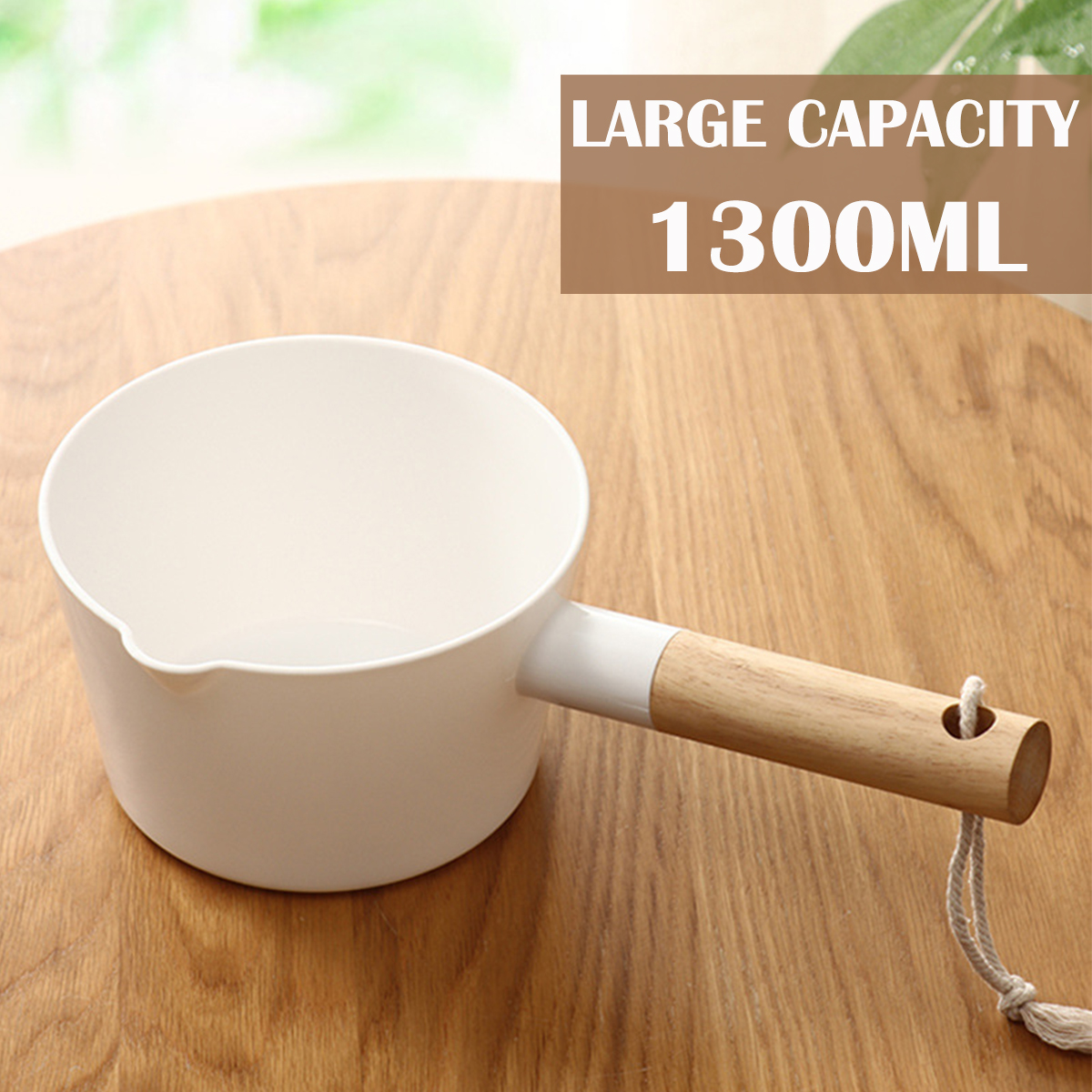 Louche à Eau à Long Manche - Design Empilable, Plastique Blanc, Pour Cuisine, Salle De Bain, Sauna, Jardin